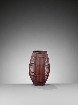 Lot 177 - MAEDA CHIKUBOSAI II: A BAMBOO HANAKAGO (FLOWER BASKET)