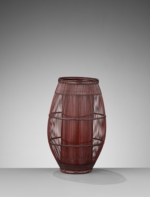 Lot 177 - MAEDA CHIKUBOSAI II: A BAMBOO HANAKAGO (FLOWER BASKET)