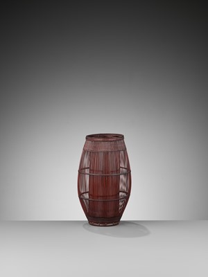 Lot 177 - MAEDA CHIKUBOSAI II: A BAMBOO HANAKAGO (FLOWER BASKET)