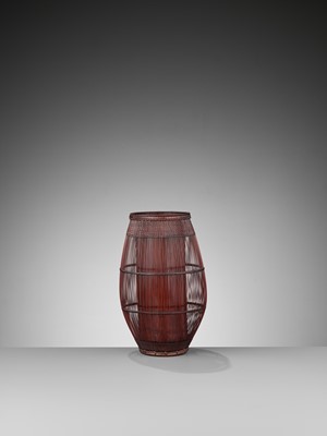Lot 177 - MAEDA CHIKUBOSAI II: A BAMBOO HANAKAGO (FLOWER BASKET)